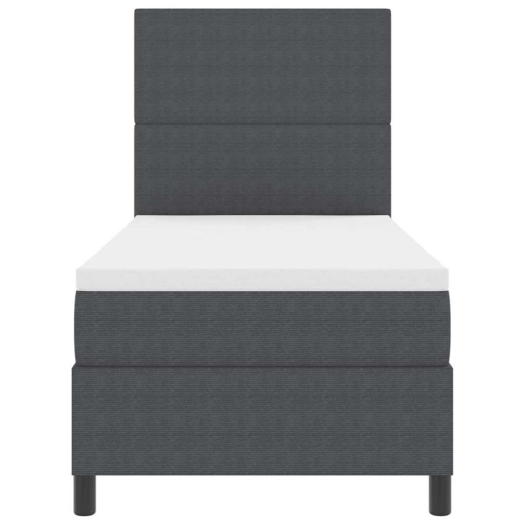 Lit À Ressorts Avec Tête De Lit Et Blanc