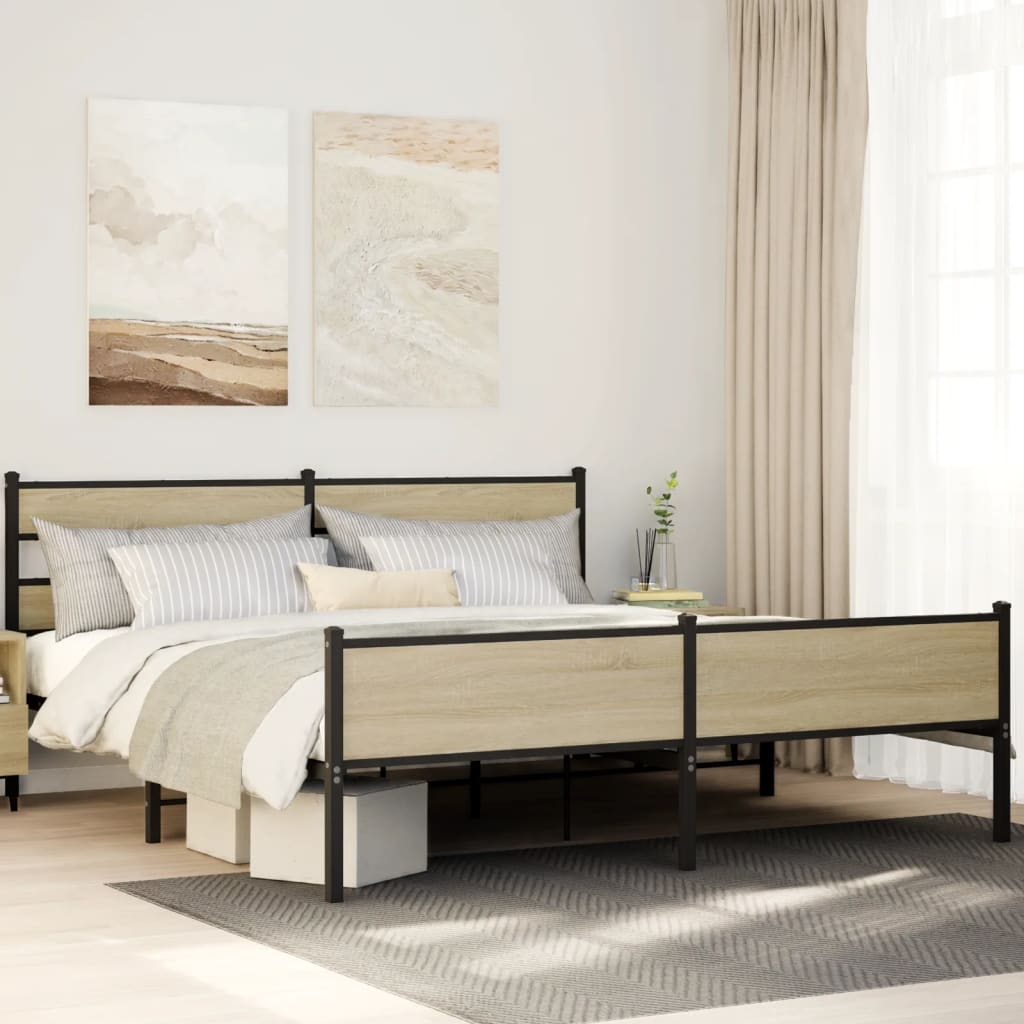 Cadre De Lit En Métal Sans Matelas