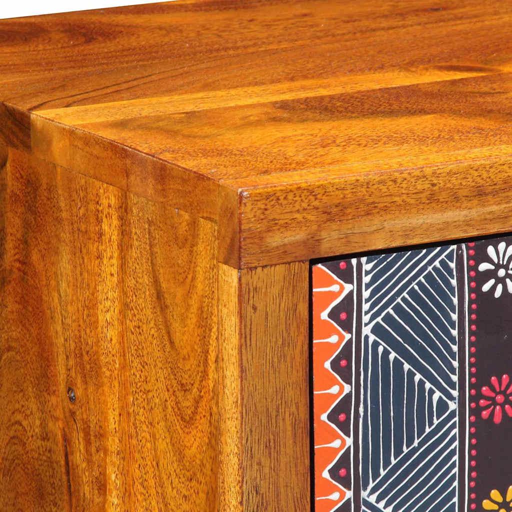 Buffet Multicolore 40 X 35 X 45 Cm Bois D'acacia Massif