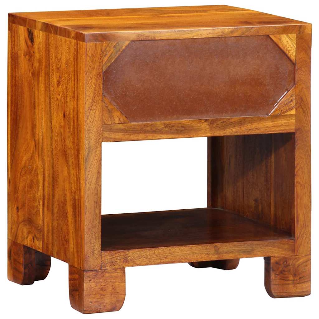 Buffet Multicolore 40 X 35 X 45 Cm Bois D'acacia Massif
