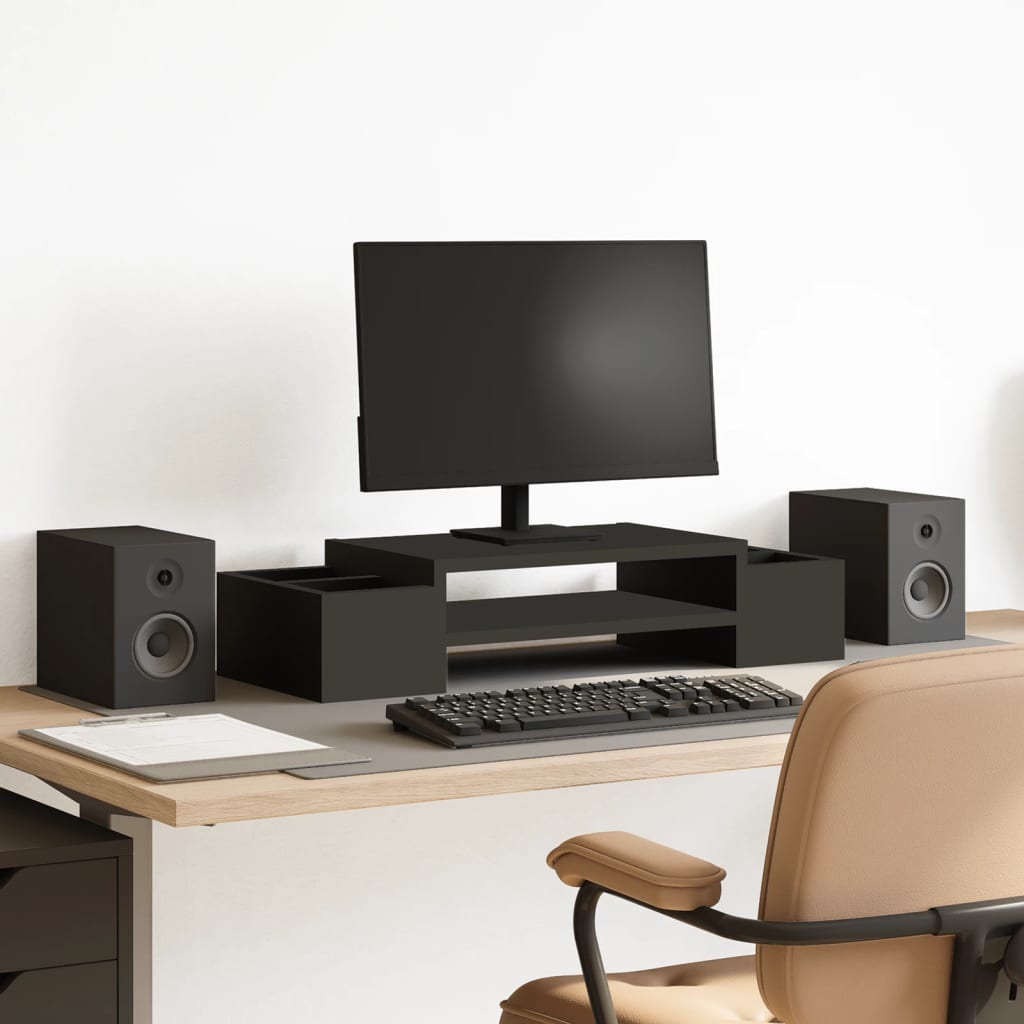 Support De Moniteur Et Rangement Bois D'ingénierie