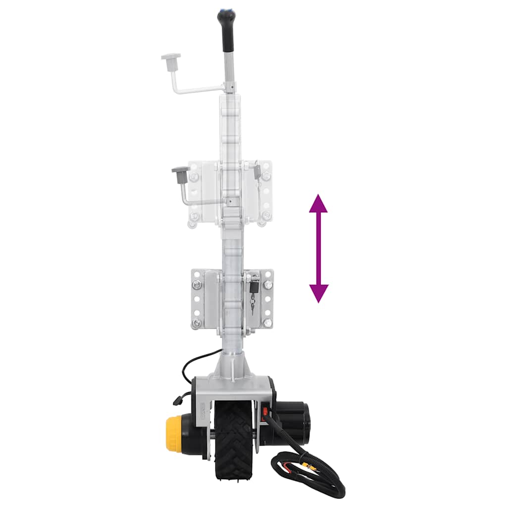 Roue De Cric De Remorque 12 V 550 W En Aluminium
