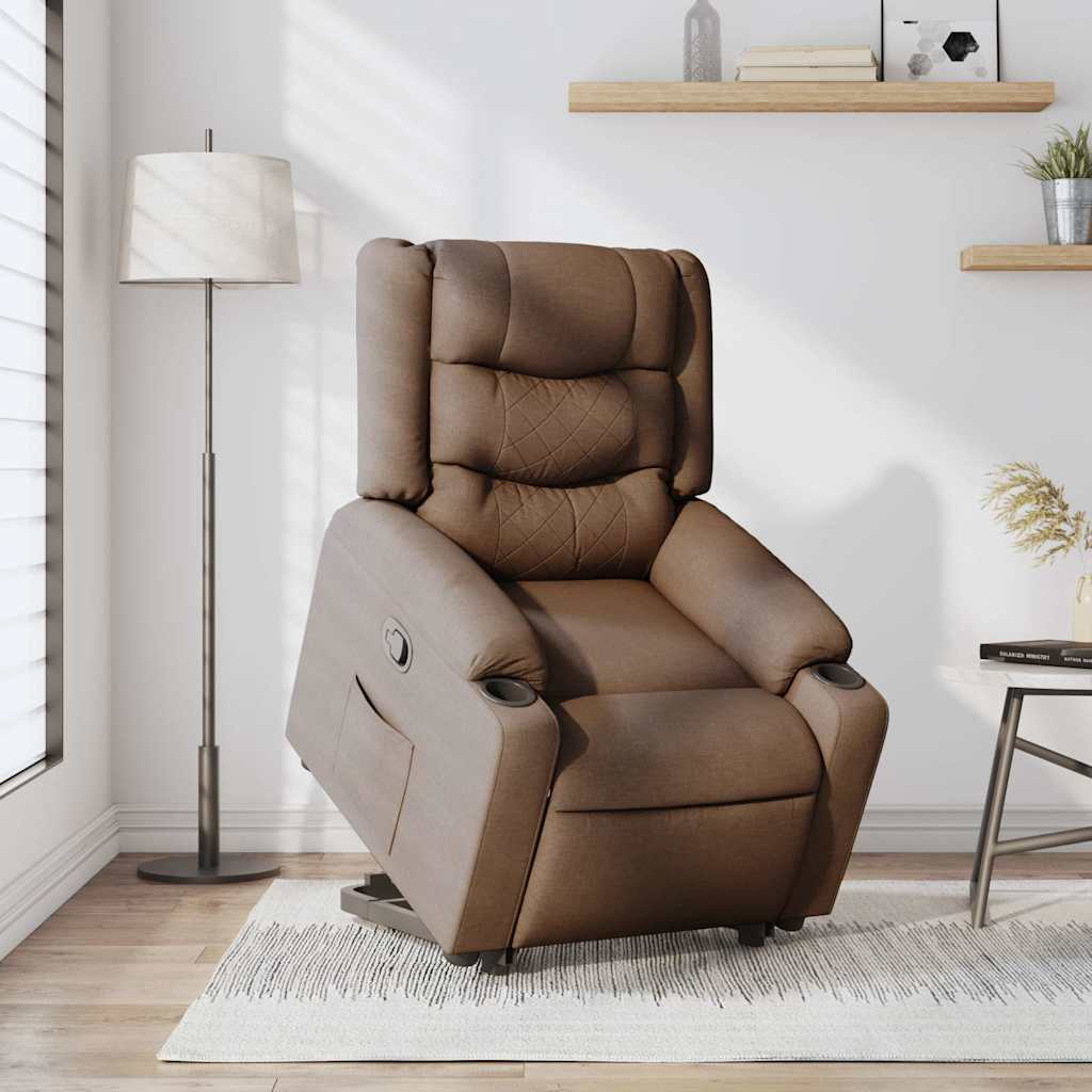 Fauteuil Inclinable Tissu Marron