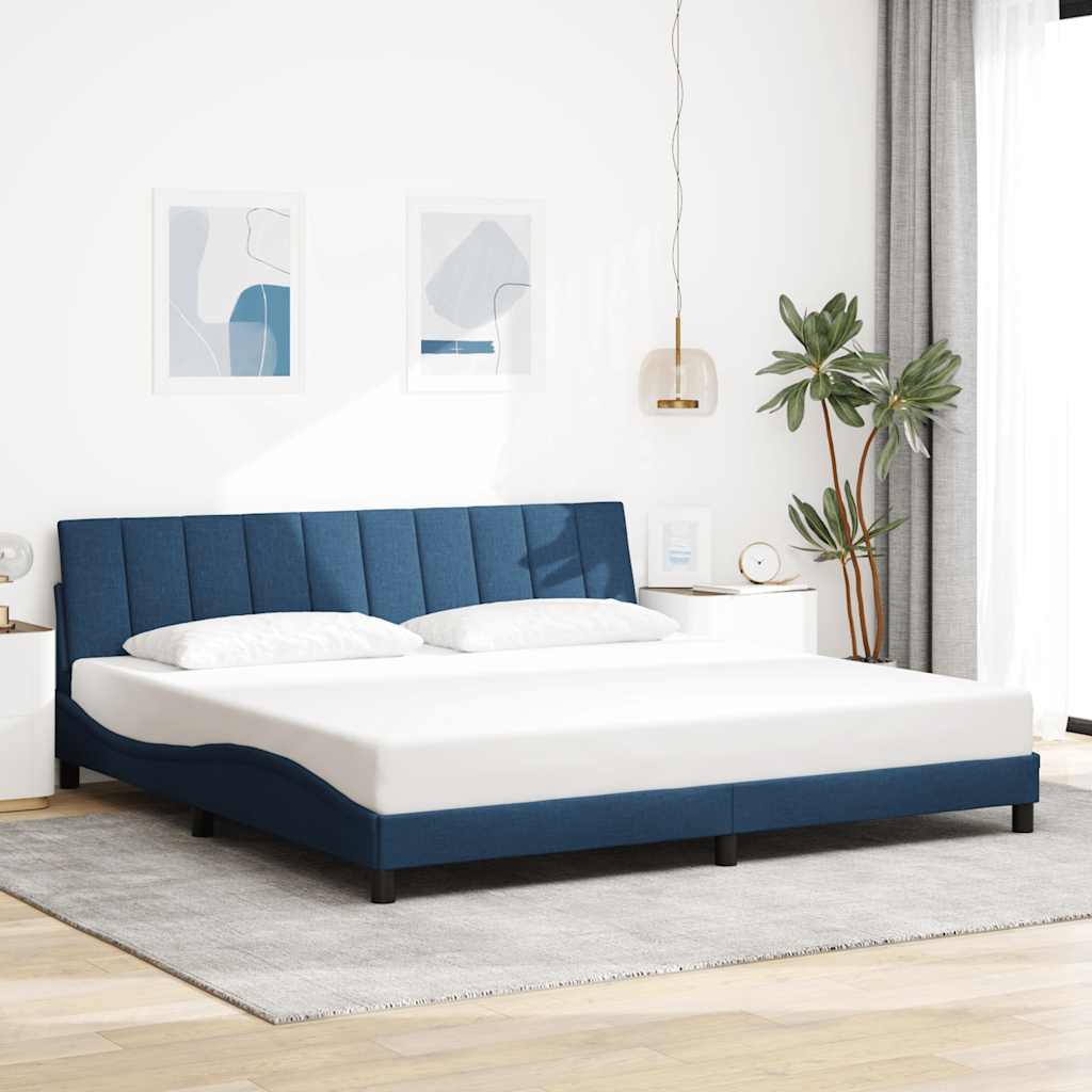 Cadre De Lit Sans Matelas Hanko Tissu