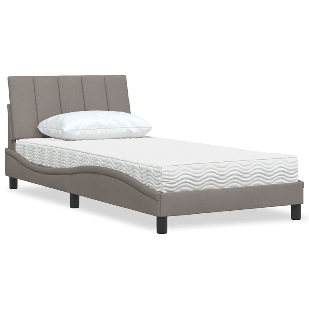 Lit Avec Matelas Hanko Tissu