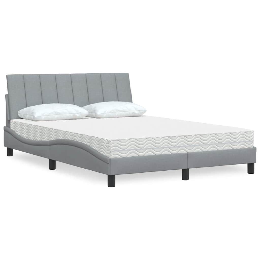 Lit Avec Matelas Hanko Tissu