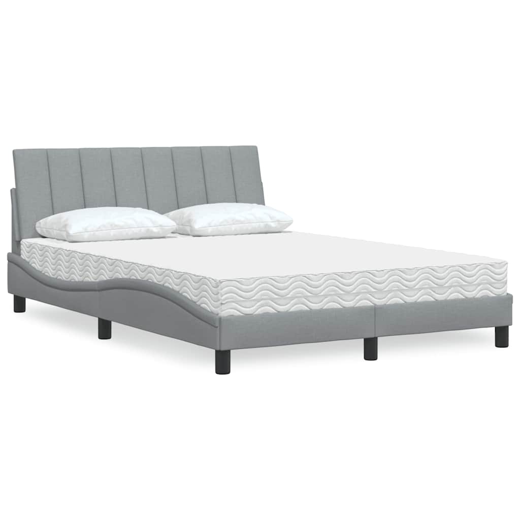 Lit Avec Matelas Hanko Tissu