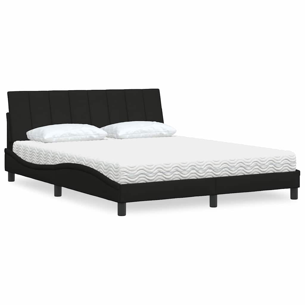 Lit Avec Matelas Hanko Tissu