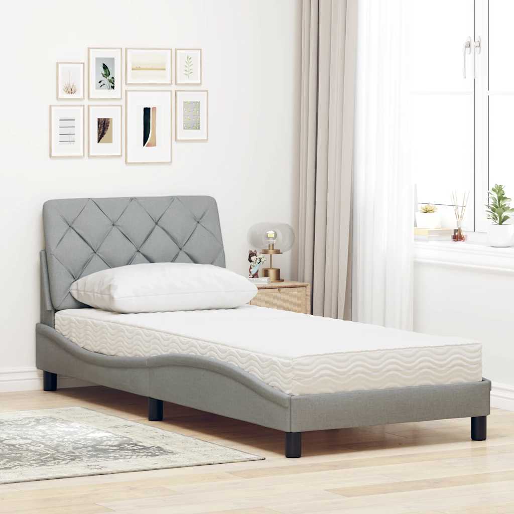 Lit Avec Matelas Tissu
