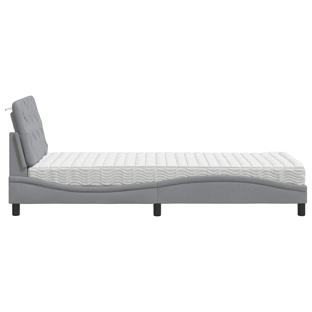 Lit Avec Matelas Tissu