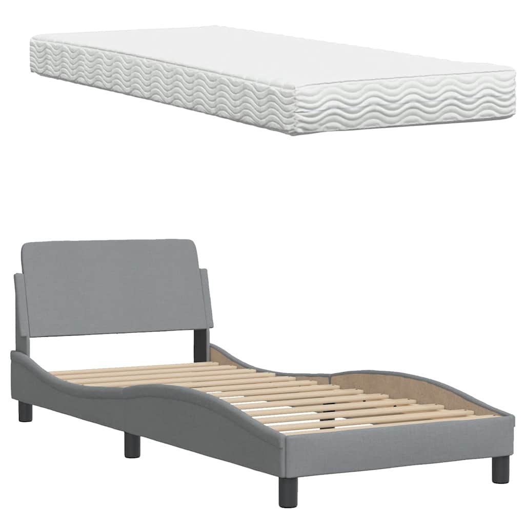 Lit Avec Matelas Tissu
