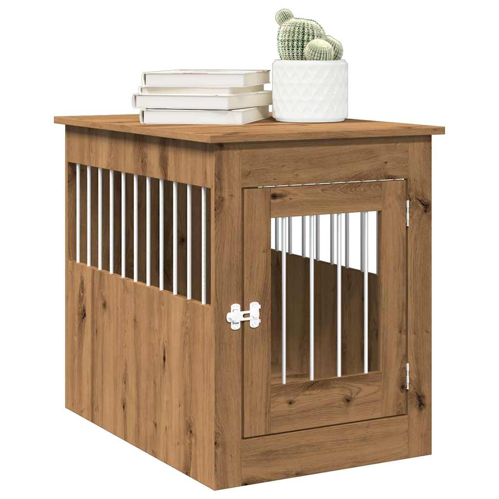 Meuble De Cage Pour Chiens 64,5X80X71Cm Bois D'ingénierie