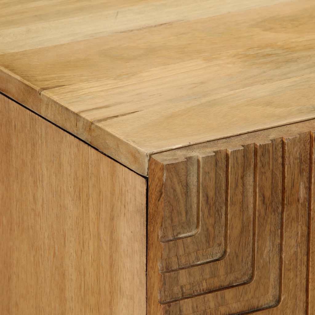 Buffet 60X33X75 Cm Bois Massif De Manguier Marron