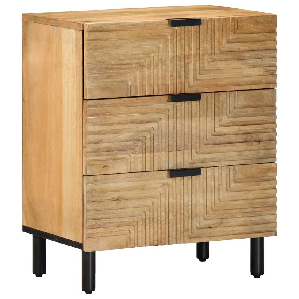 Table De Chevet Marron 50X33X60 Cm