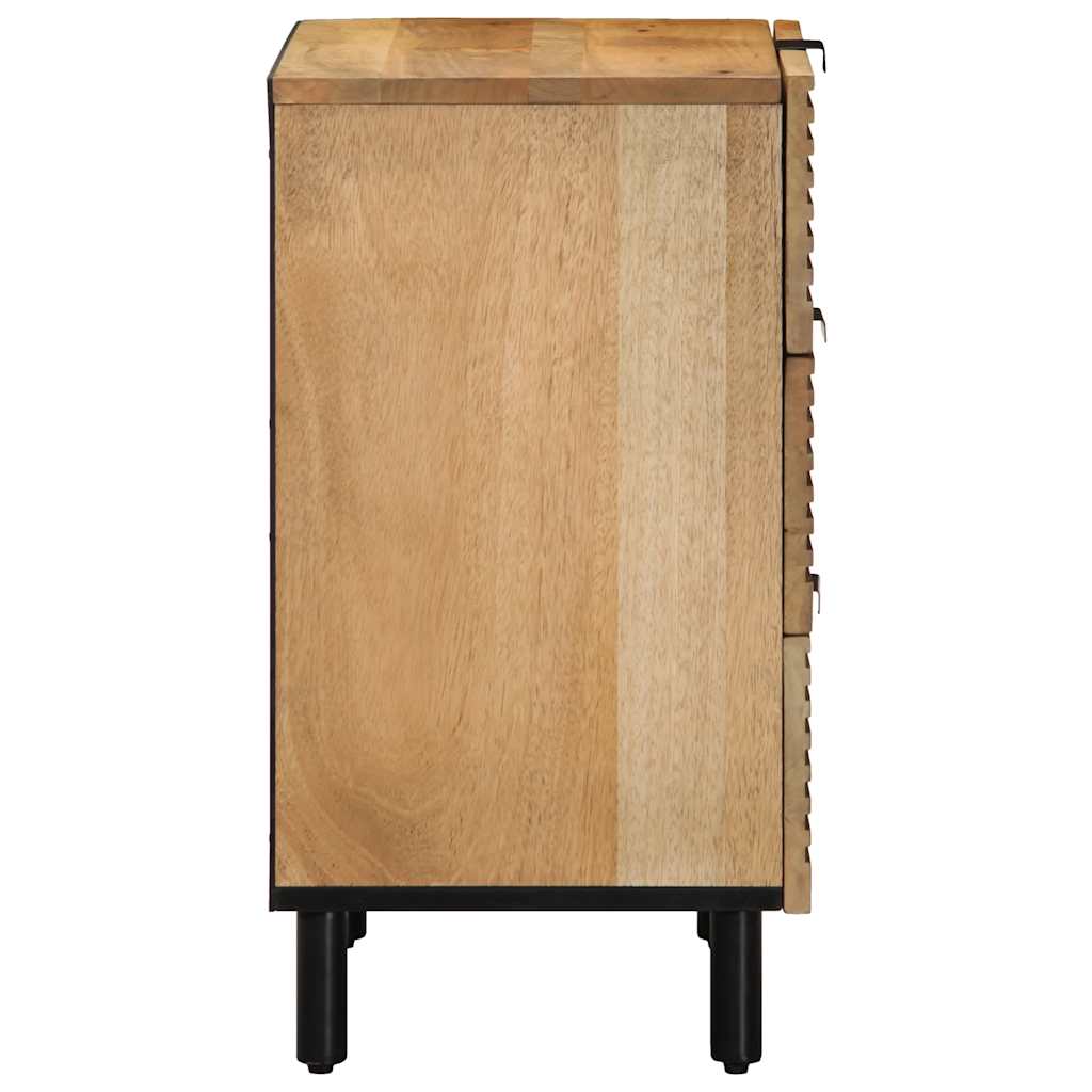 Table De Chevet Marron 50X33X60 Cm