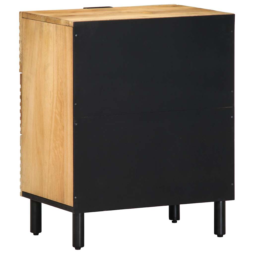 Table De Chevet Marron 50X33X60 Cm