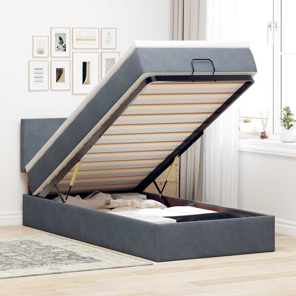 Lit Ottoman Avec Matelas Velours