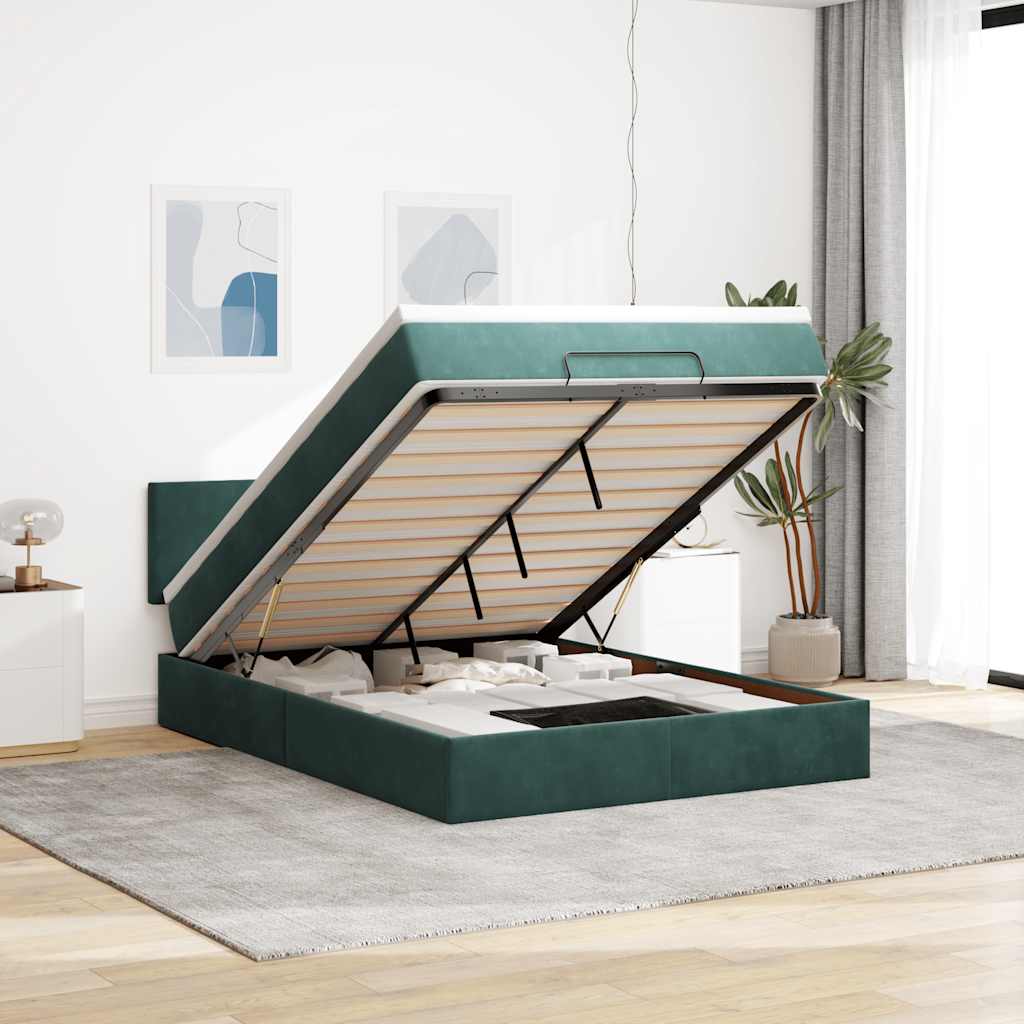 Lit Ottoman Avec Matelas Velours
