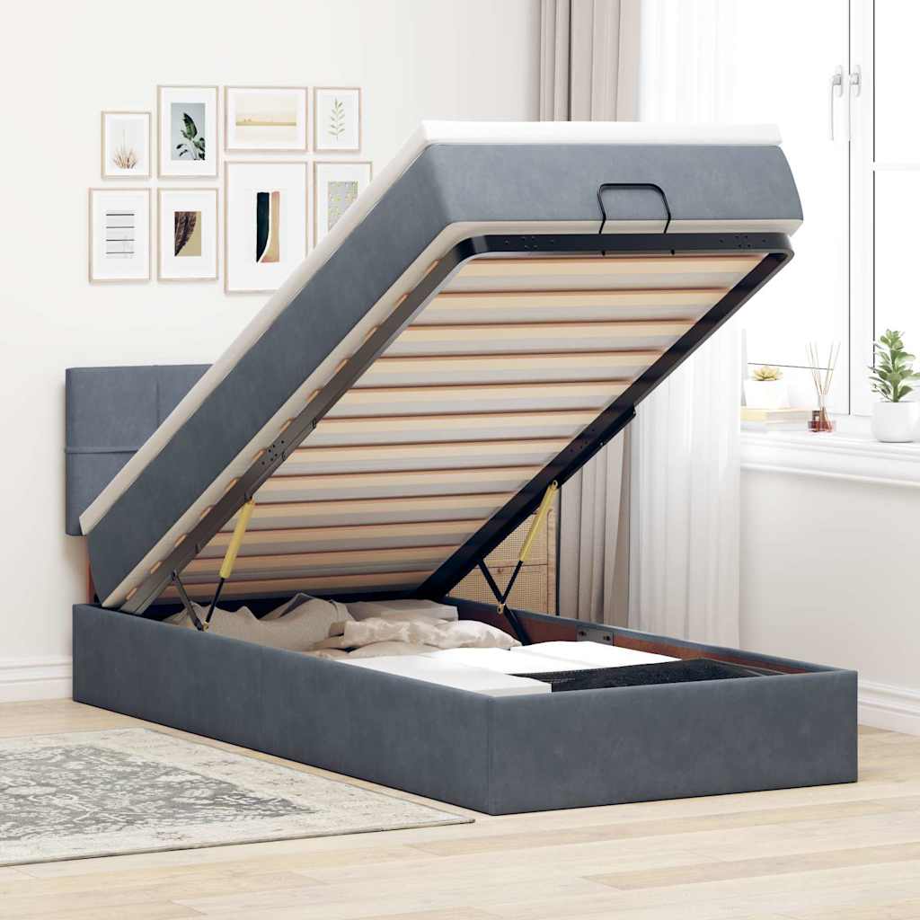 Lit Ottoman Avec Matelas Velours