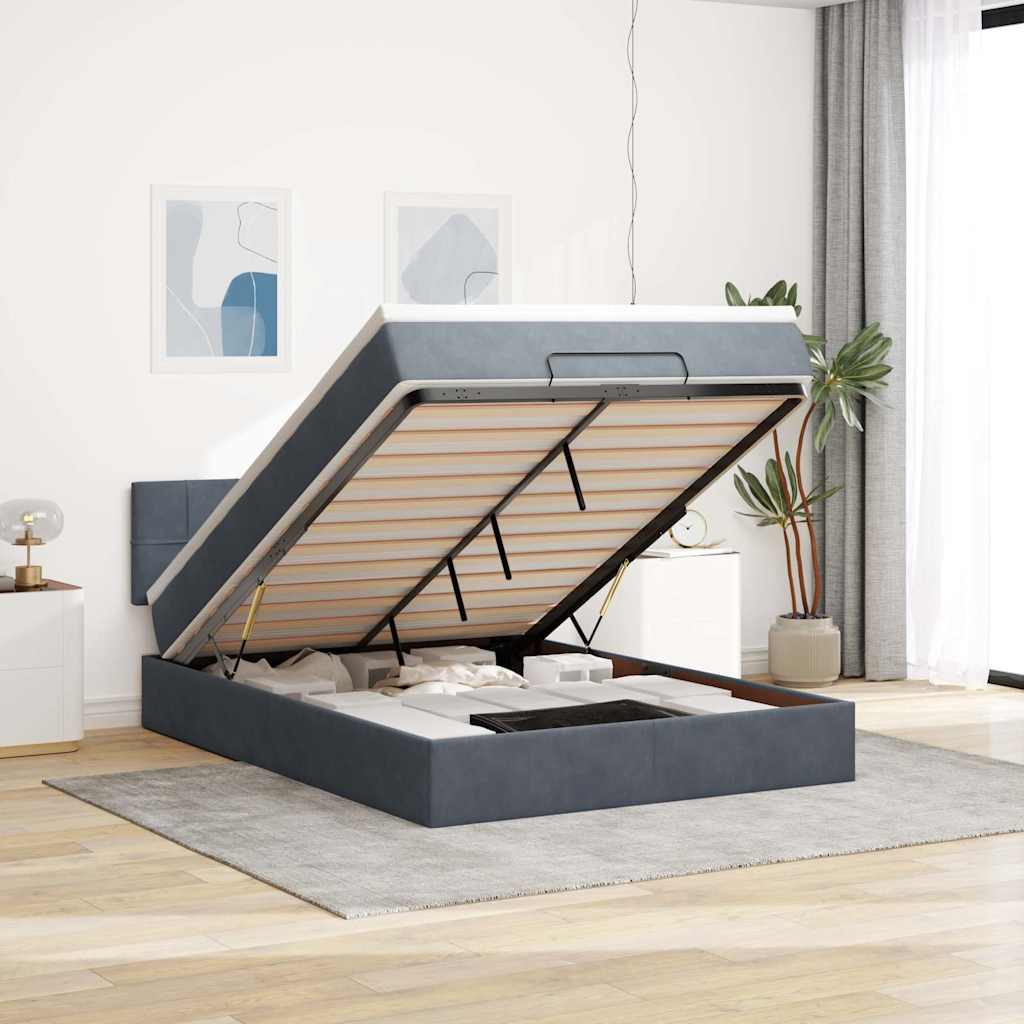 Lit Ottoman Avec Matelas Velours