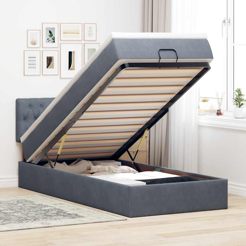 Lit Ottoman Avec Matelas Velours