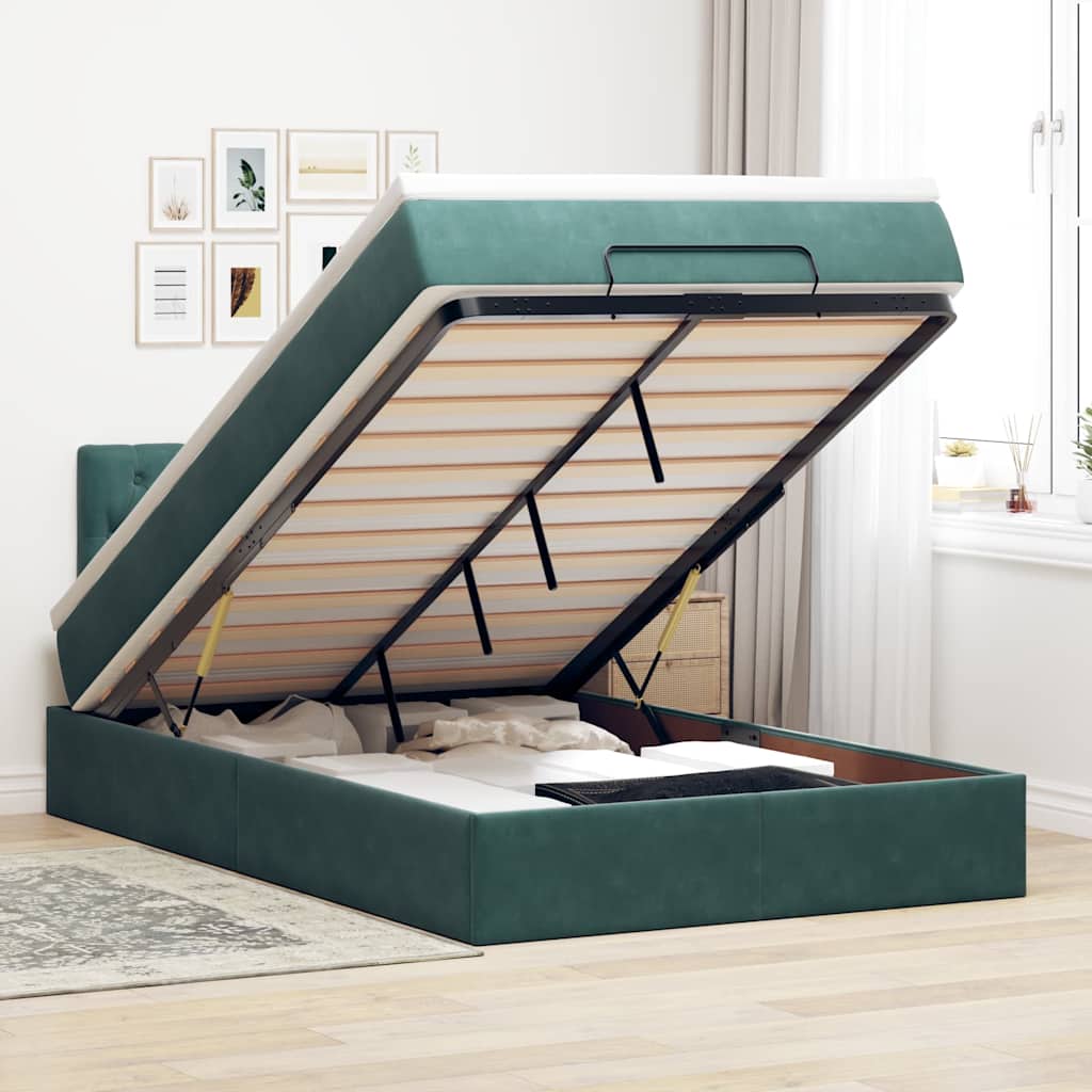 Lit Ottoman Avec Matelas Velours