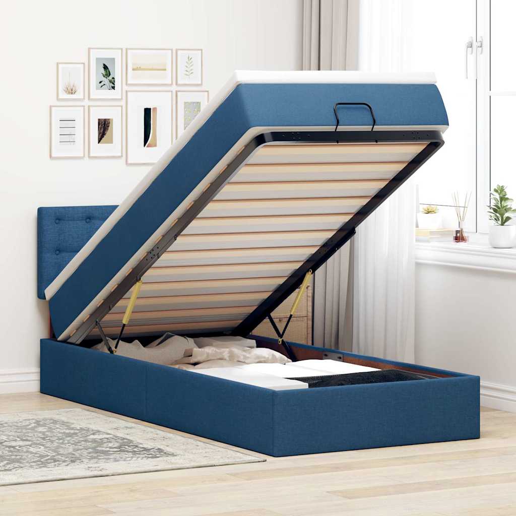 Lit Ottoman Avec Matelas Tissu
