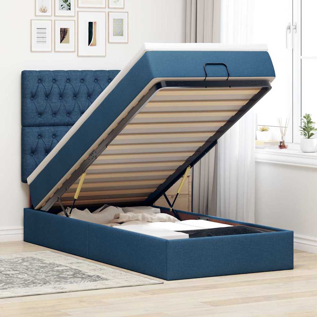 Lit Ottoman Avec Matelas Tissu