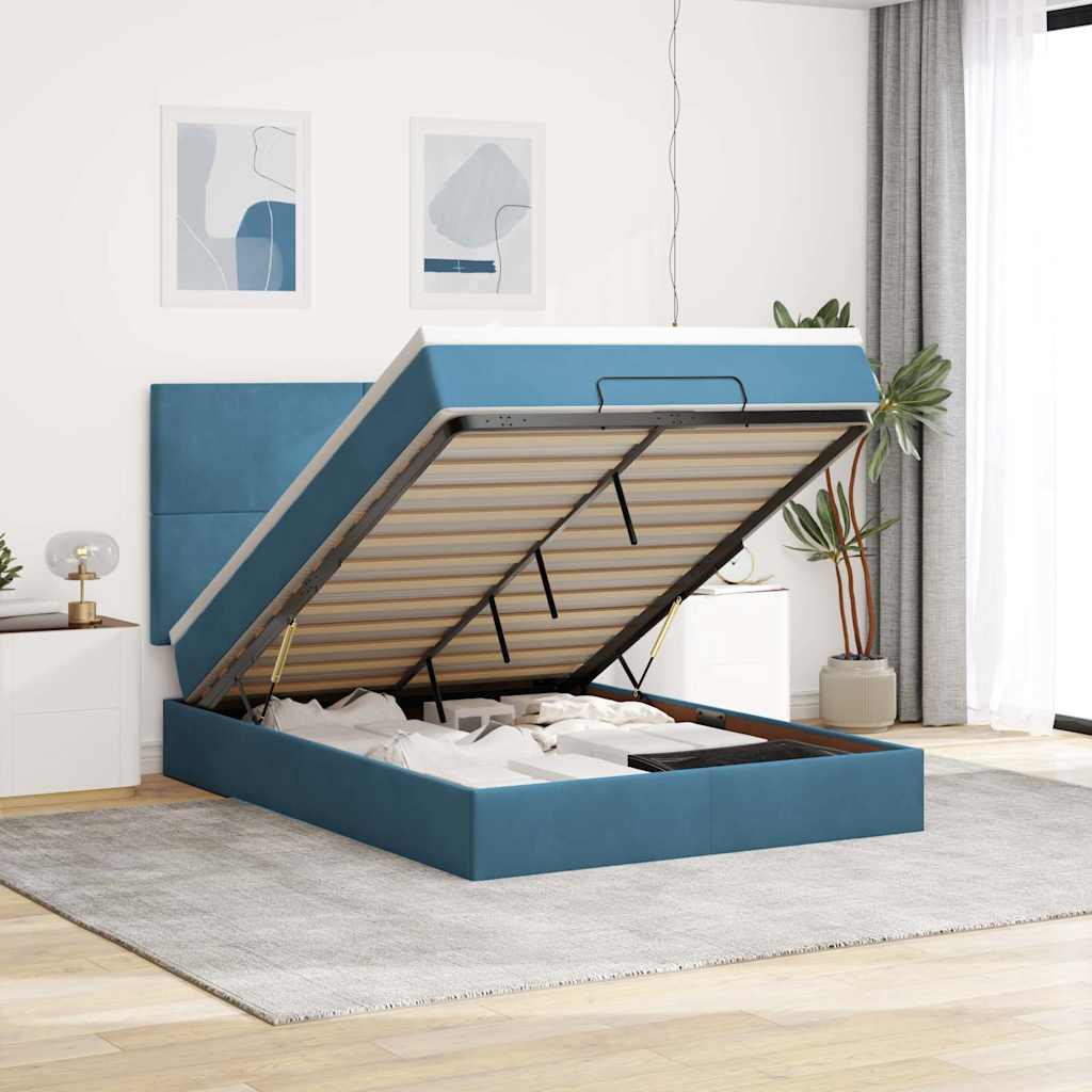 Lit Ottoman Avec Matelas Velours