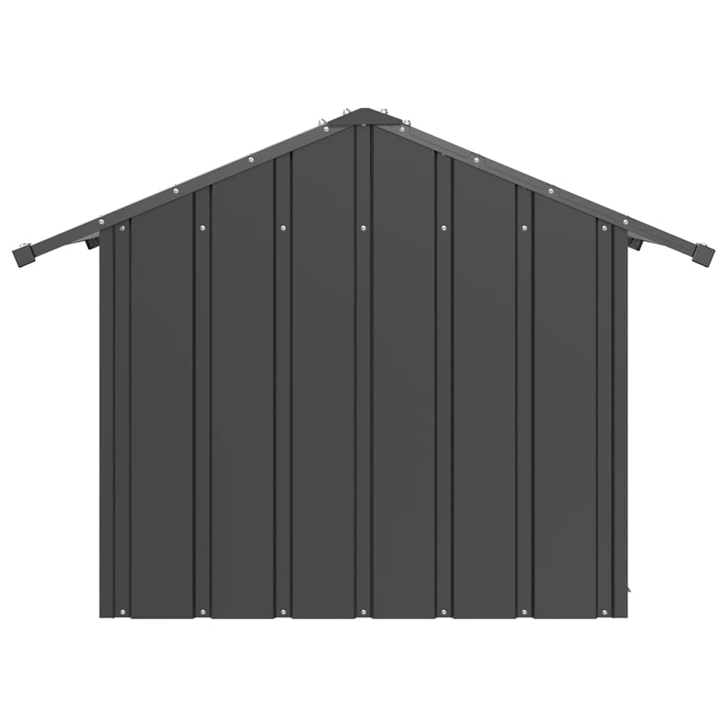 Niche Pour Chien Avec Toit Noir Acier Galvanisé