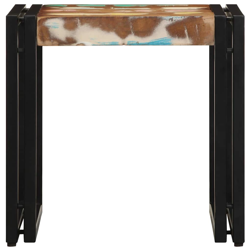 Table Basse Multicolore Bois Recyclé Solide