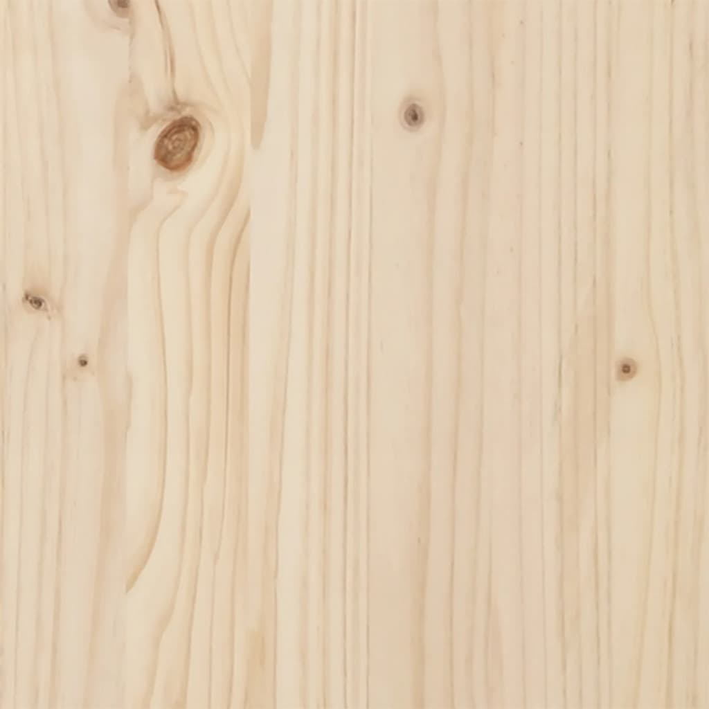 Lit Bibliothèque Sans Matelas 135X190 Cm Bois De Pin Massif