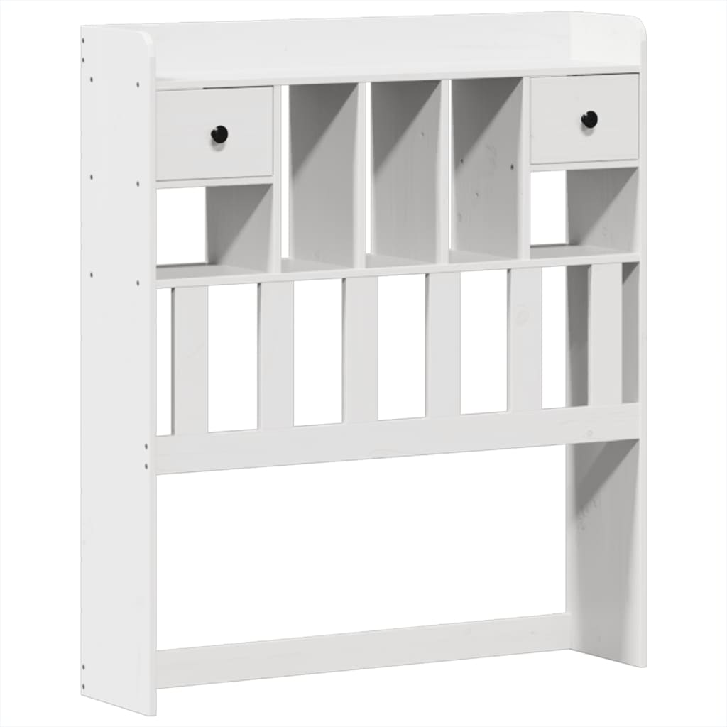 Cadre De Lit Sans Matelas Blanc 75X190 Cm Bois De Pin Massif