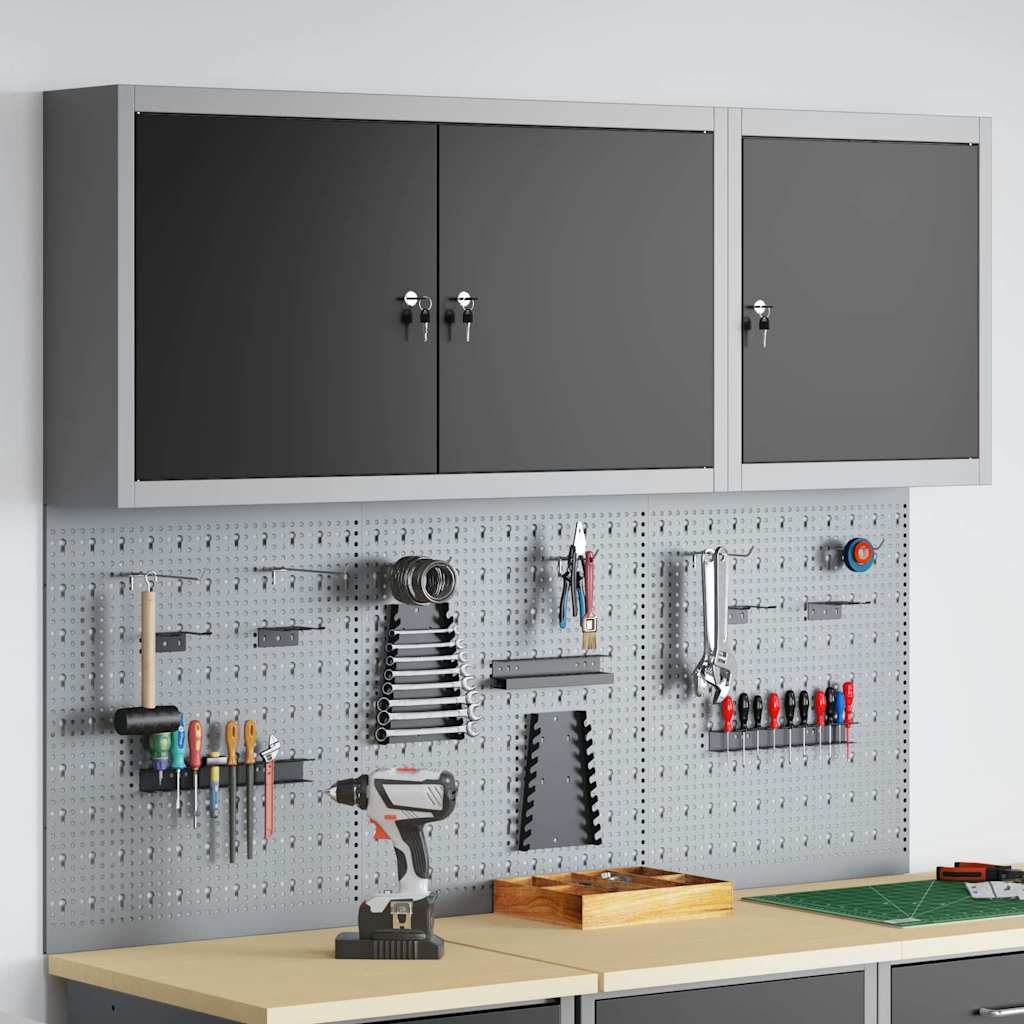Ensemble D'armoires À Outils 4 Pc Acier Enduit De Poudre