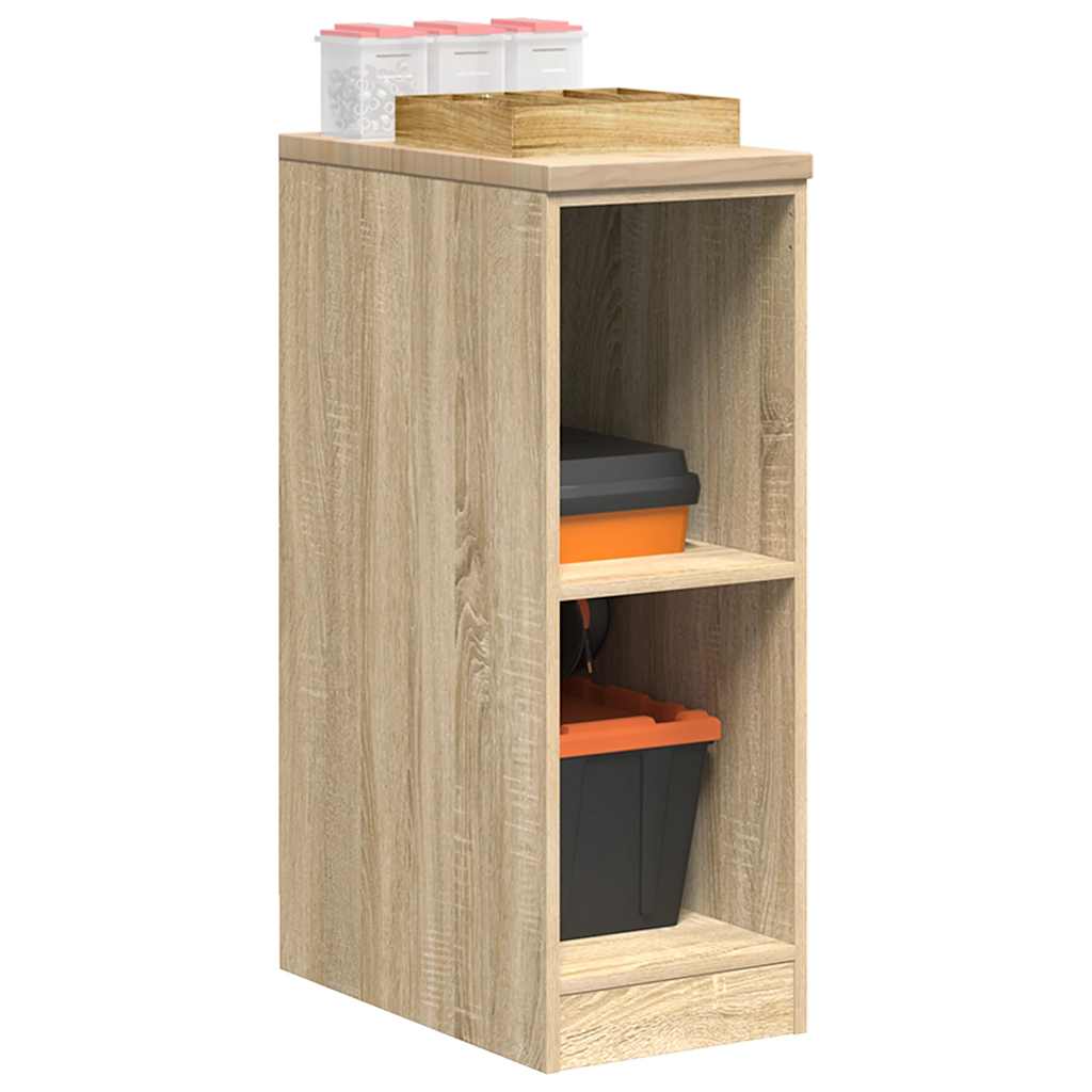 Armoire De Rangement De Garage 30X51X85Cm Bois Pin Chêne Sonoma