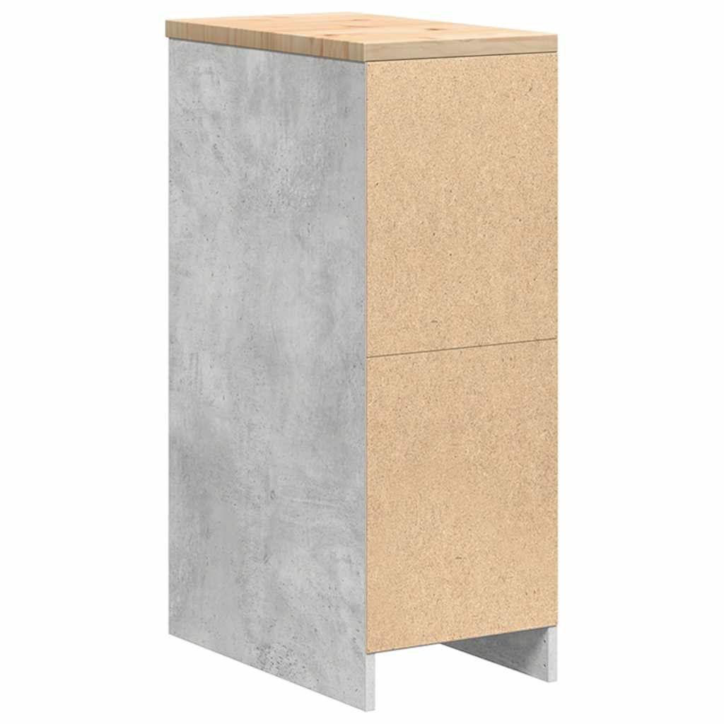 Armoire De Rangement De Garage Bois Pin Gris Béton