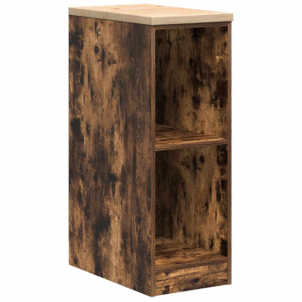 Armoire De Rangement De Garage Bois Pin Chêne Fumé