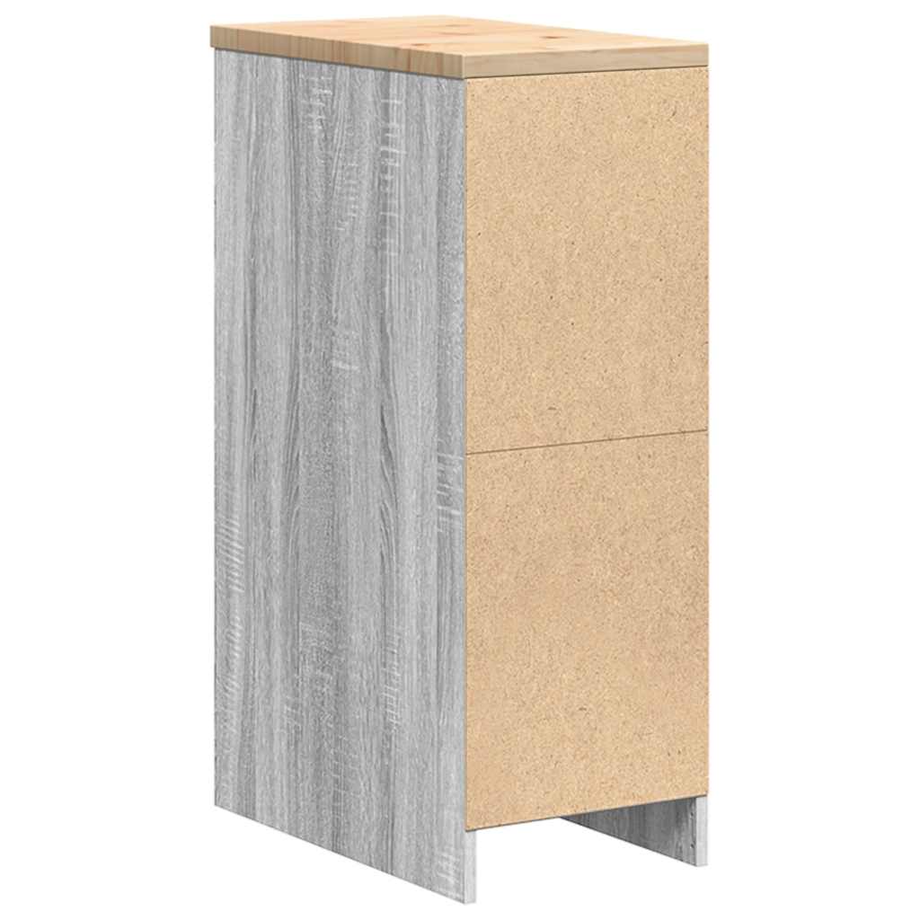 Armoire De Rangement De Garage Bois Pin Sonoma Gris