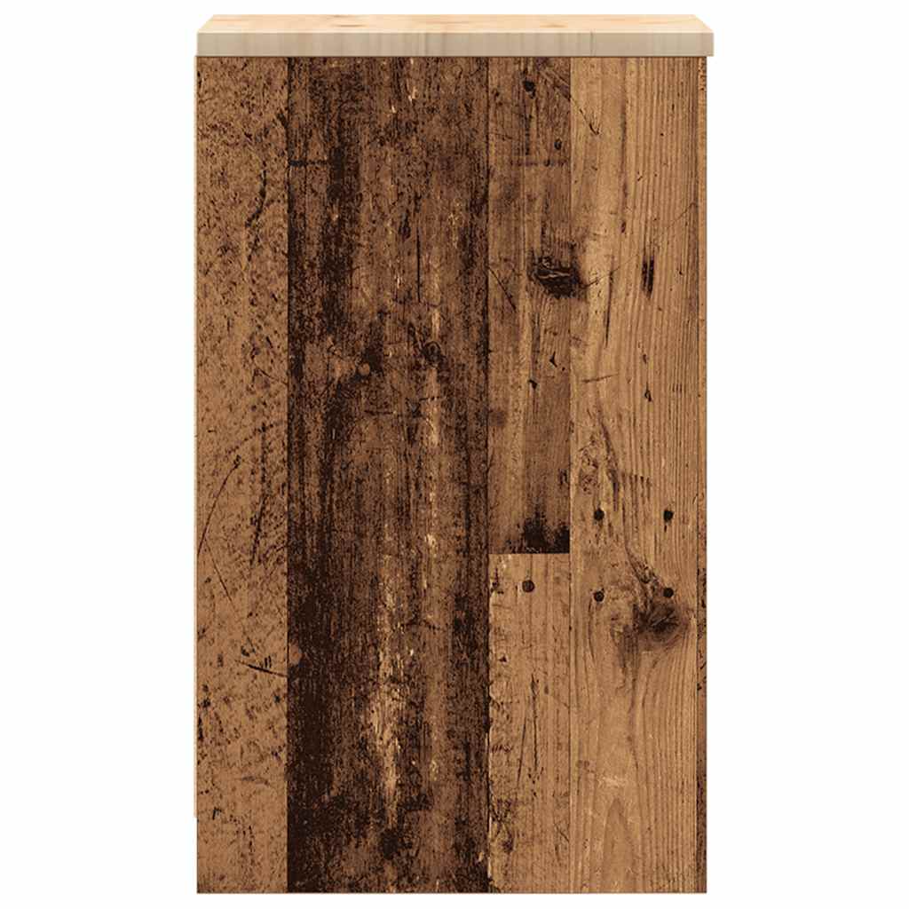 Armoire De Rangement De Garage Bois Pin Vieux Bois