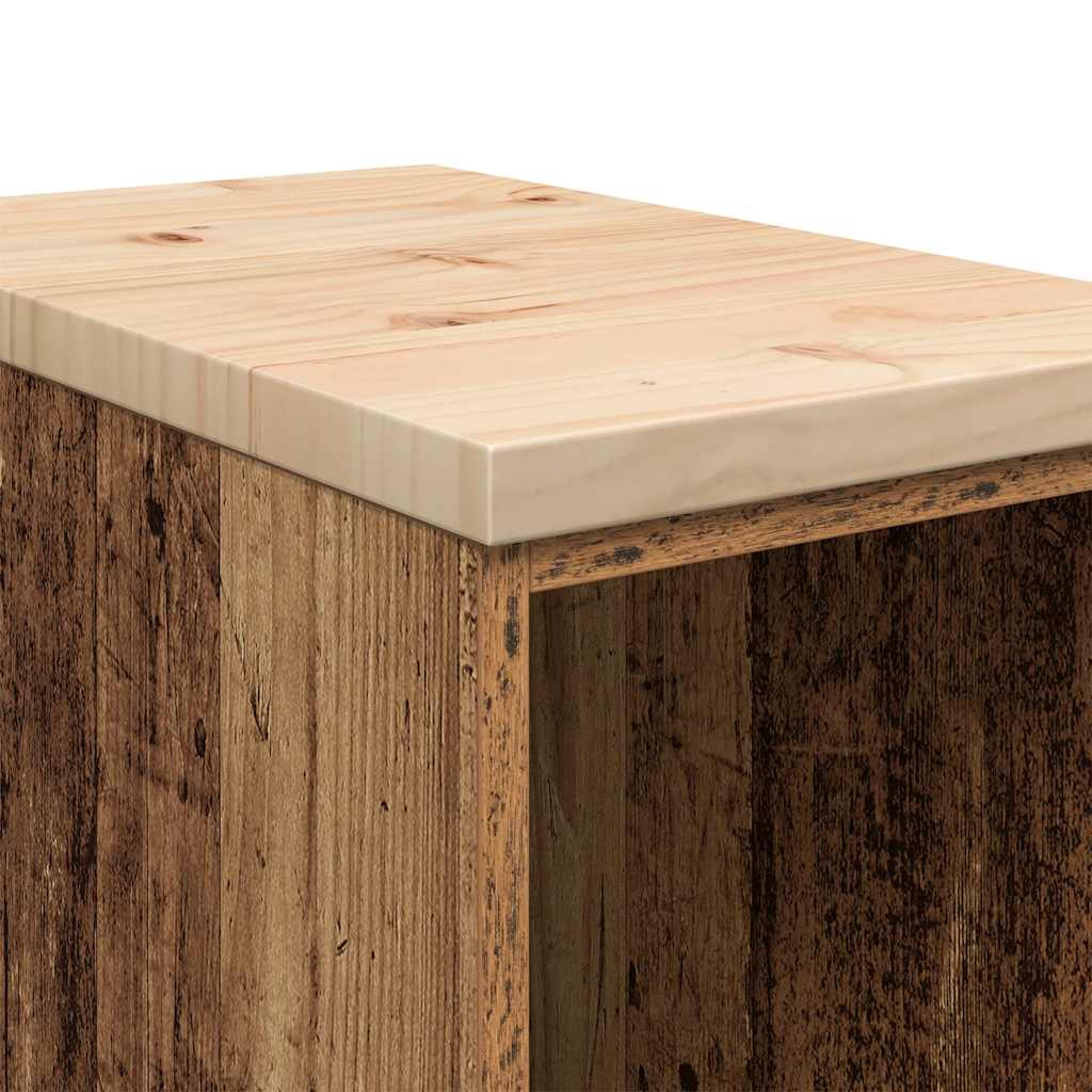 Armoire De Rangement De Garage Bois Pin Vieux Bois
