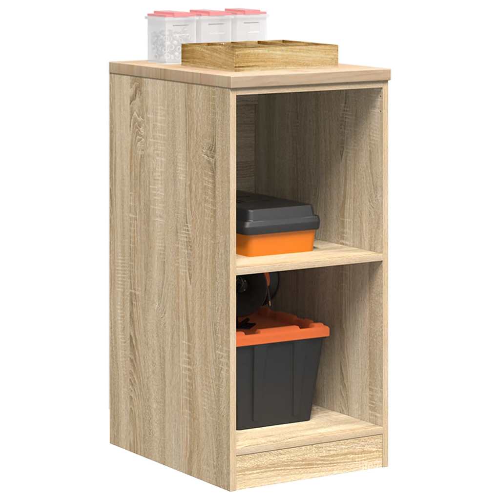 Armoire De Rangement De Garage 30X51X85Cm Bois Pin Chêne Sonoma