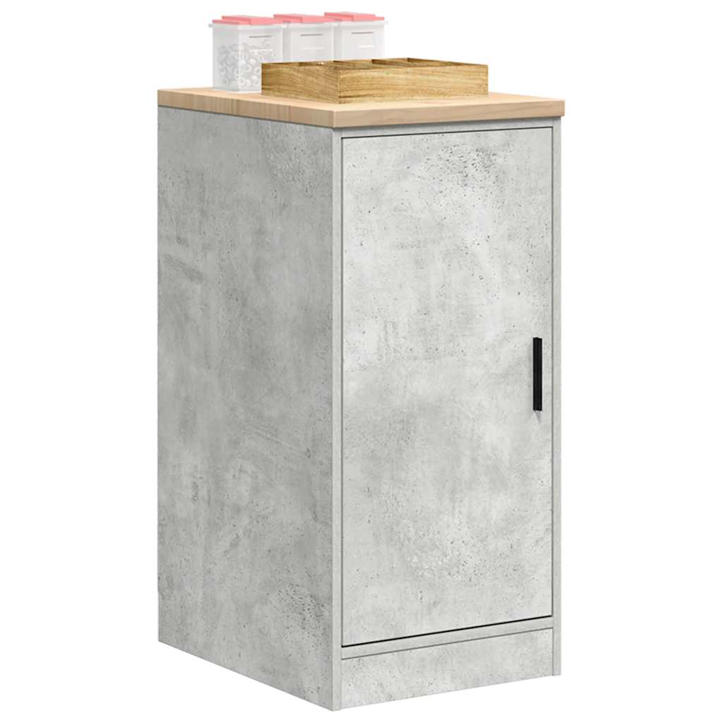 Armoire De Rangement De Garage Bois Pin Gris Béton