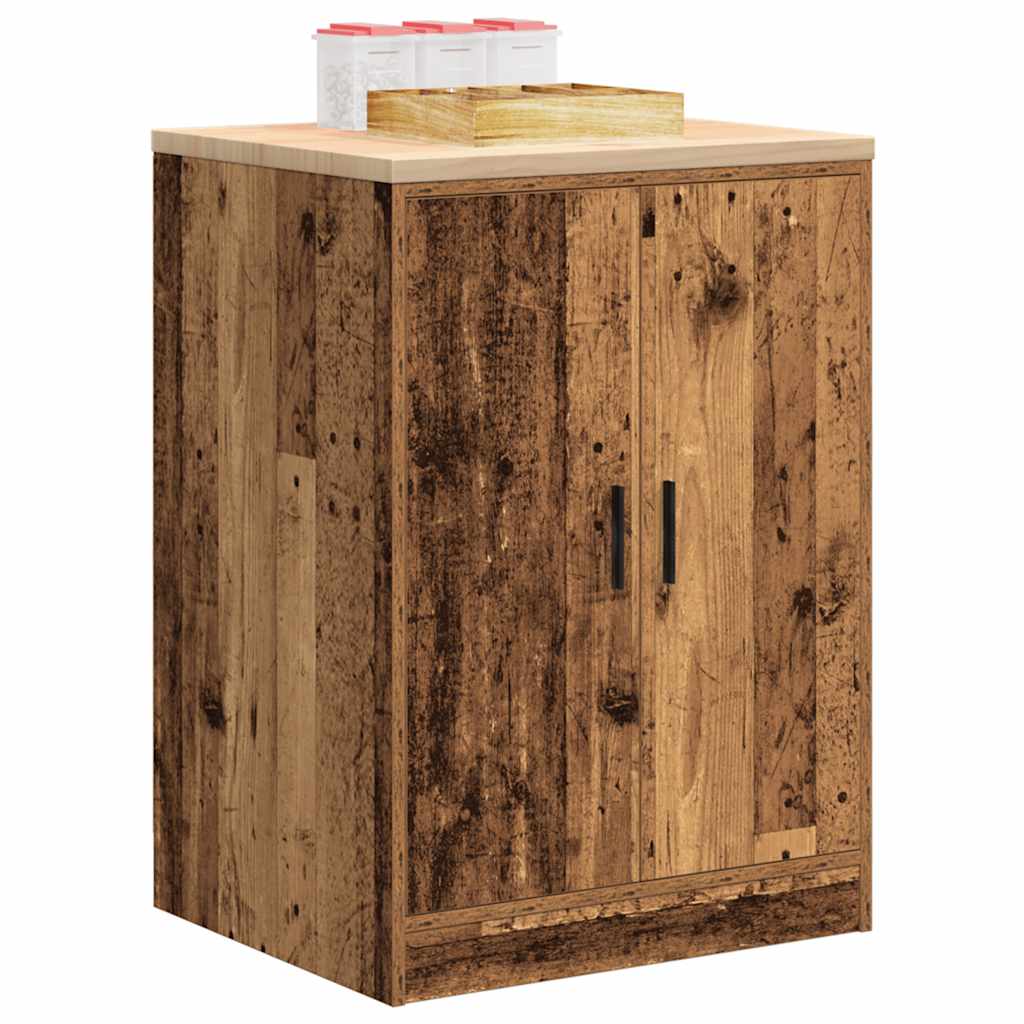 Armoire De Rangement De Garage Bois Pin Vieux Bois