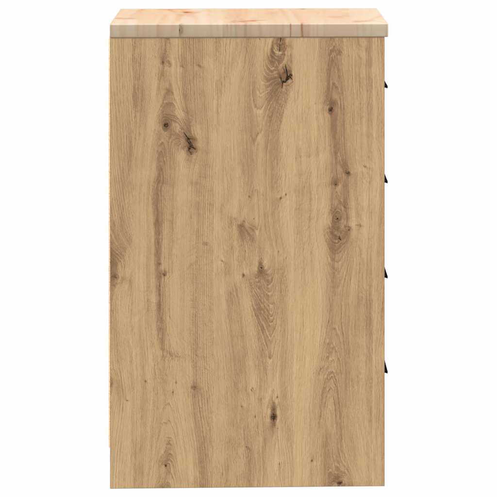 Armoire De Rangement De Garage Bois Pin Massif Chêne Artisanal