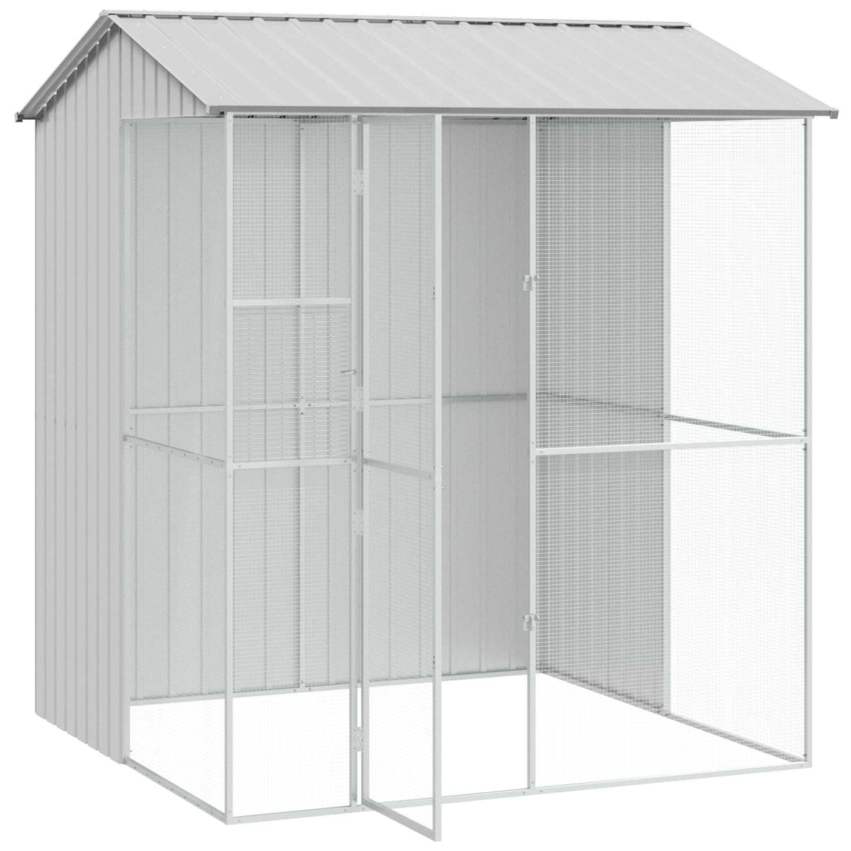 Cage Pour Oiseaux 215 X 210 X 247 Cm Acier Galvanisé