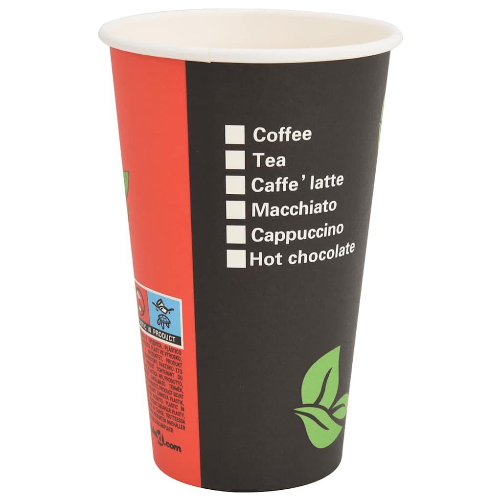 Tasses À Café En Papier Avec Couvercles 1000 Pcs 16Oz 400Ml
