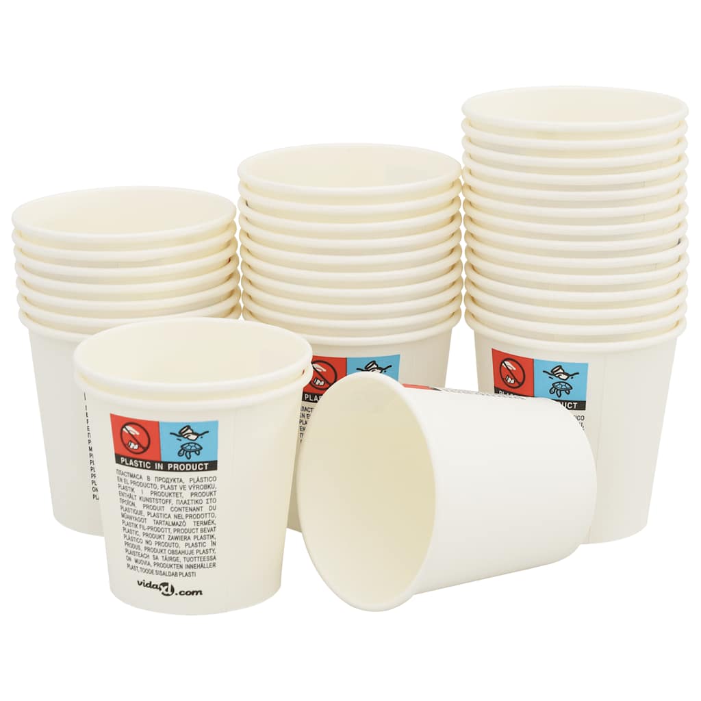 Tasses À Café En Papier Avec Couvercles 1000 Pcs 4Oz 100Ml