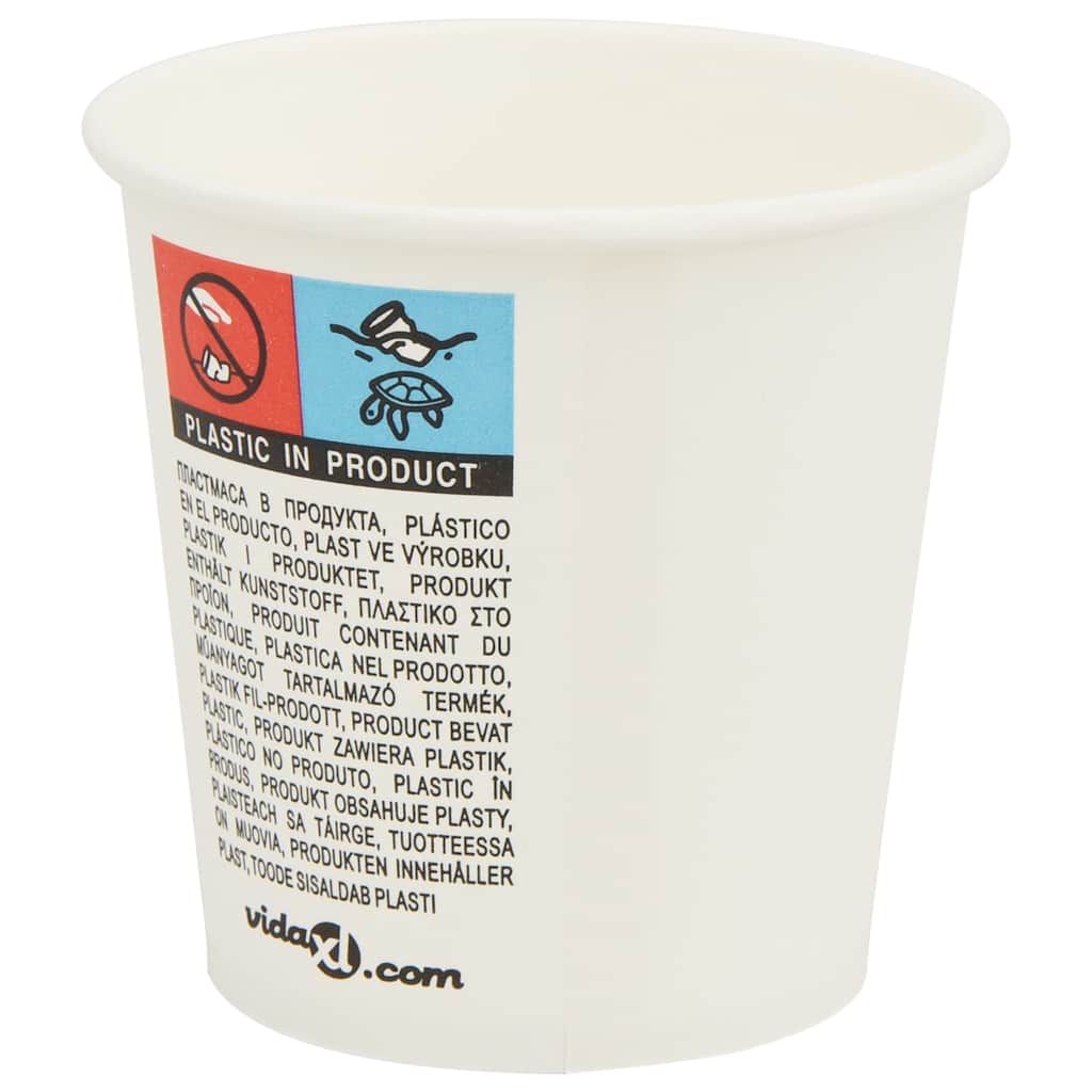 Tasses À Café En Papier Avec Couvercles 1000 Pcs 4Oz 100Ml