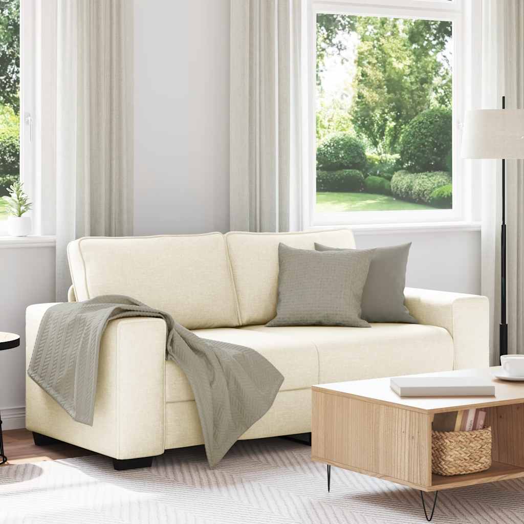 Beige 100 Cm Tissu En Lin Mélangé