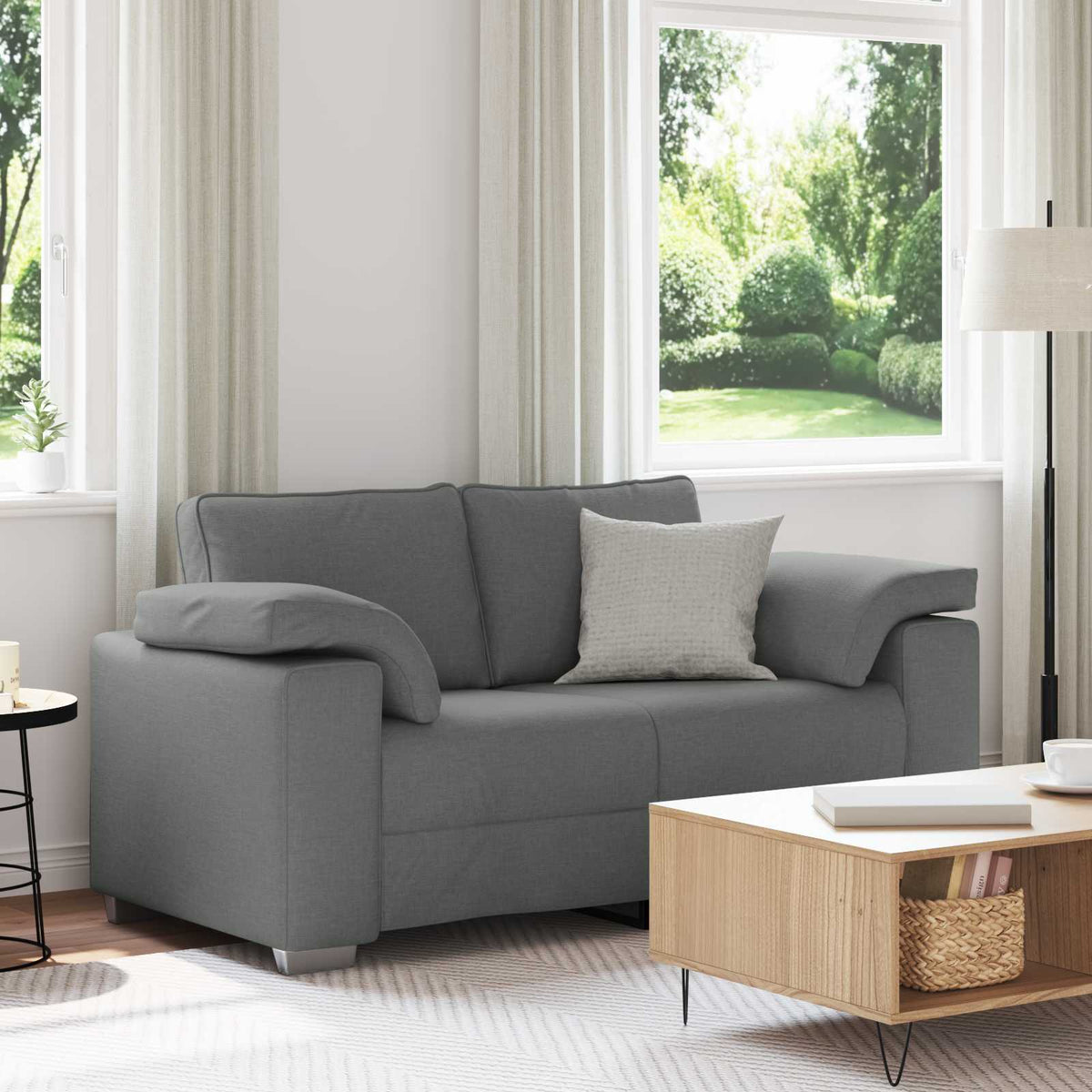 Fauteuil Gris Nuage Tissu